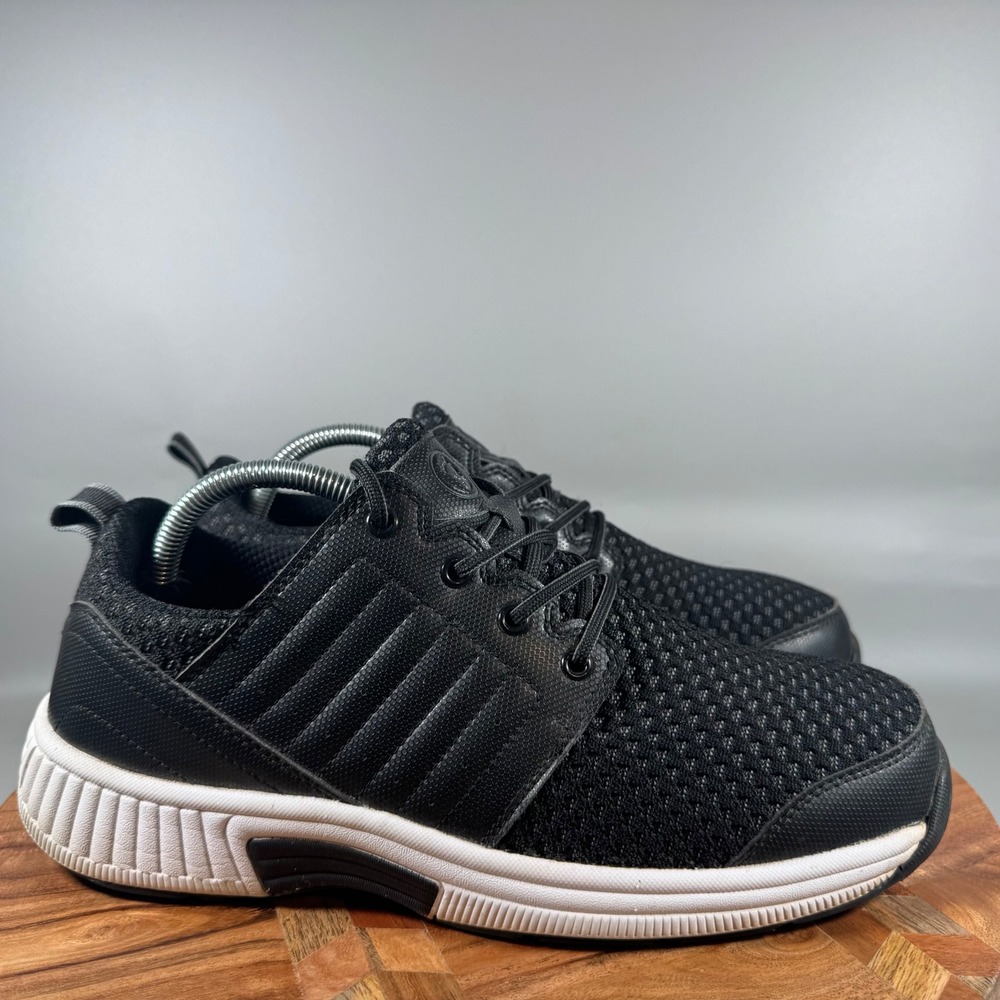 Orthofeet Tacoma Walker‎ Mens Sz 9 D Black Lace Up Athletic Shoes